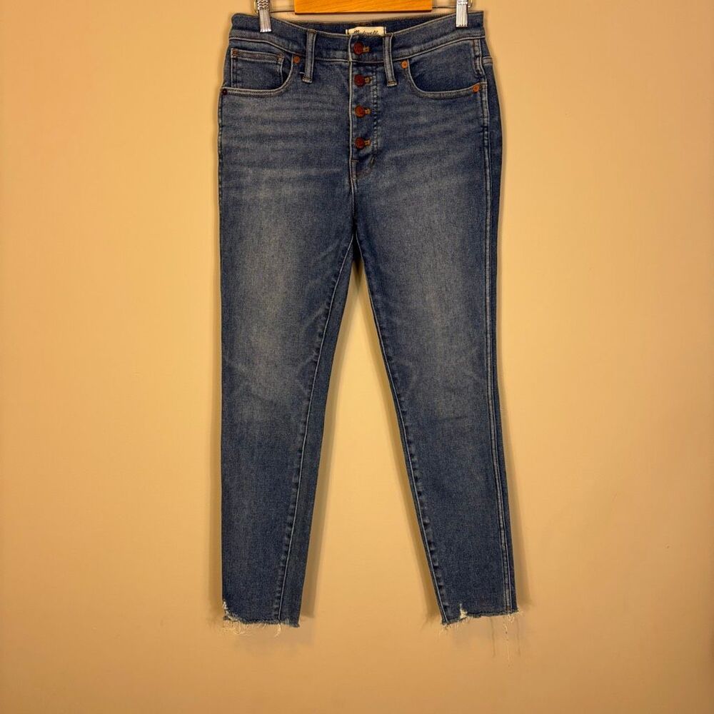 Madewell 10"‎ High Rise Skinny Jeans with Button Fly 28